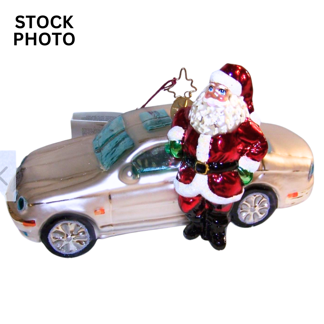 christopher radko 3010468 jaguar s type convertible ornament